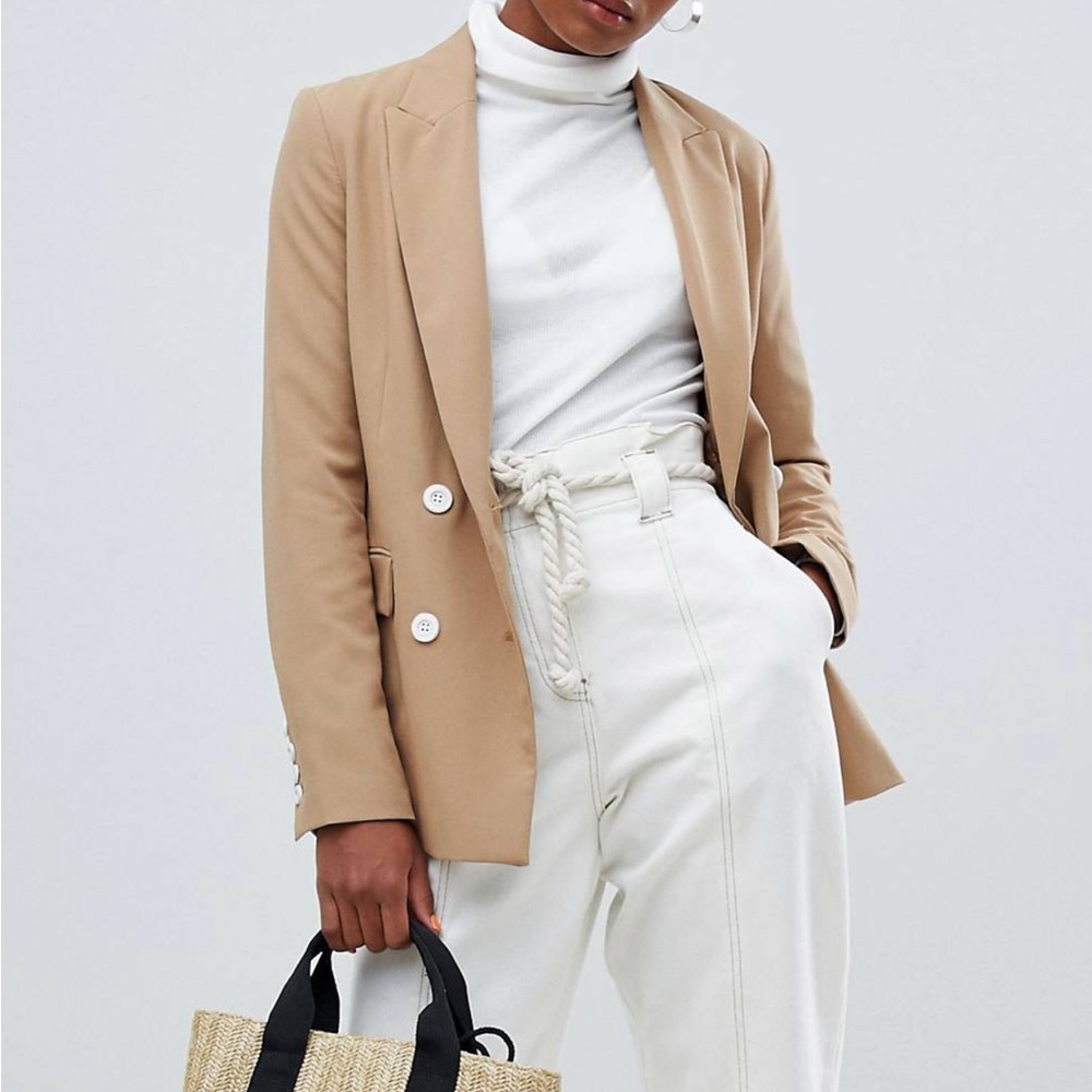 Bershka camel blazer